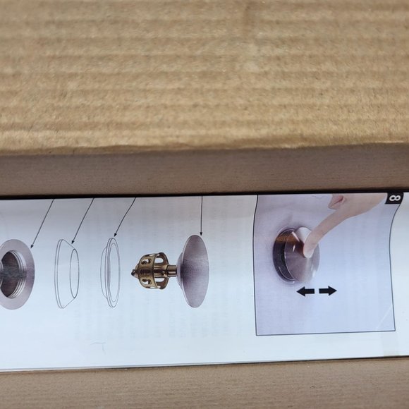 KES Bathroom Sink Drain Assembly with Pop Up Strainer Black S2013A-BK - Picture 8 of 9